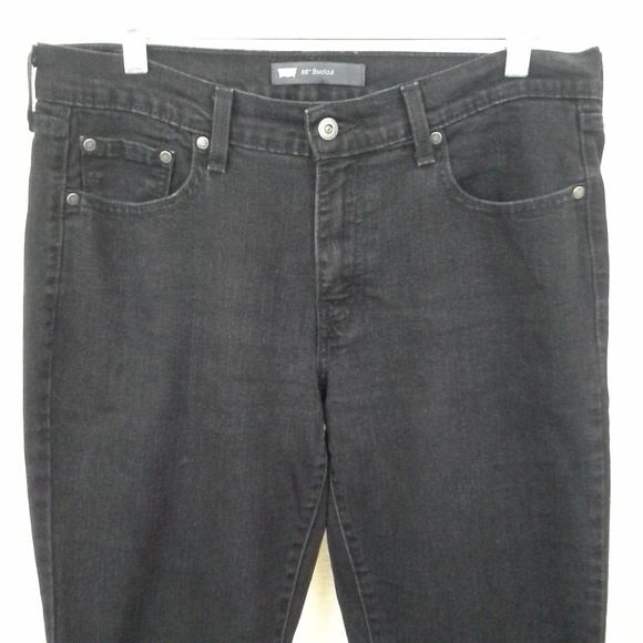 Levis 515 jeans Size 12L Stretch Black Boot cut - Picture 5 of 8